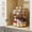Clear, variant on 12in 2 Tier Lazy Susan Organizer Large Rotating Spice Rack for Cabinet Kitchen Pantry Countertop Bathroom Vanity Medicine Cabinet Storage Tray Holder