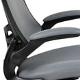 thumbnail image 3 of Mid-Back Dark Gray Mesh Swivel Ergonomic Task Office Chair with Flip-Up Arms, 3 of 9