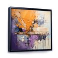thumbnail image 2 of Designart "composition Impressions V" Abstract Collages Floater Framed Wall Art Living Room, 2 of 7