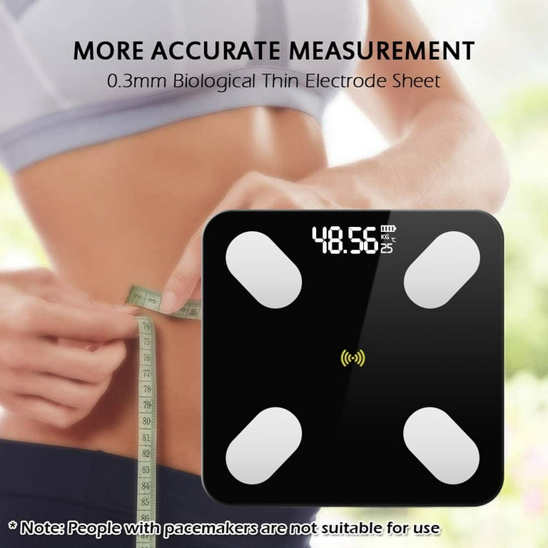 Weight Watchers by Conair Bluetooth Body Analysis Bathroom Scale, Measures  Body Fat, Body Water, Bone Mass, Muscle Mass & BMI WW930XF