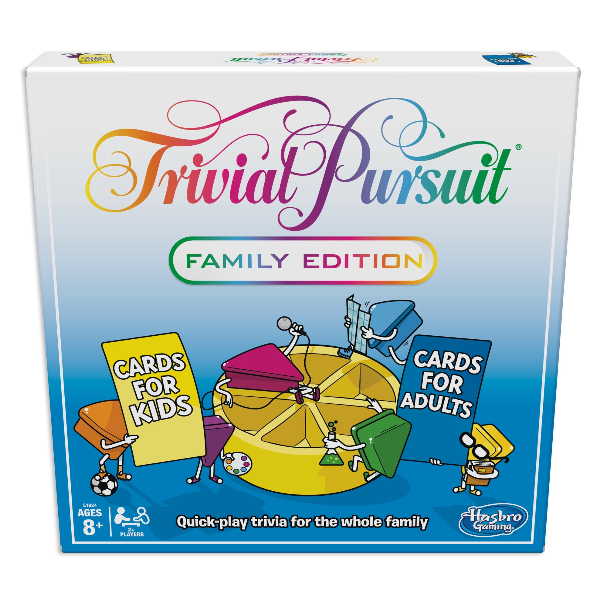 Penelope Verslijten een beetje Hasbro Trivial Pursuit Family Edition Game, for 2 or More Players -  Walmart.com