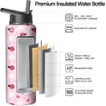 thumbnail image 3 of 32oz Cat Water Bottle with Handle and Flip Straw, Insulated Stainless Steel Travel Tumbler for Coffee & Water, Gift for Women - Mother''s Day, Birthday, Christmas, 3 of 6