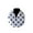 Black Dots on White, variant on Cotton Blend Infinity Scarf Polka Dots Print