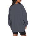thumbnail image 7 of Dovford Oversized Sweatshirts for Women Crewneck Long Sleeve Baggy Boyfriend Tops Loose Fit Solid Casual Y2K Streetwear, 7 of 7