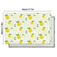 thumbnail image 5 of Lemon Citrus Floral Placemats, Flax Linen Machine Washable Dining Table Mats, Set of 6 Heat Resistant and Wrinkle Free with Cute Fruit and Flower Pattern, 5 of 5