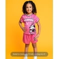 thumbnail image 2 of Disney Minnie Mouse Little Girls' Soccer 2-Piece T-Shirt and Shorts Set Rose Pink, 2 of 5