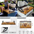 thumbnail image 3 of Jeiento Golf Cart Seat Cover 4 Set with Steering Wheel Cover and Golf Cart Flags Cow Sunflowers Non Slip Golf Cart Seat Towel Blanket Steering Wheel Cover Decorations 2PCS Golf Cart Banner Flags, 3 of 5