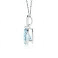 thumbnail image 2 of ANGARA Natural Pear-Shaped Aquamarine Pendant with Leaf Bale in 14K White Gold for Women (Size-8x6mm) | March Birthstone, Birthday, Anniversary, Jewelry Gift for Women | Natural Aquamarine Necklace, 2 of 9