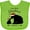 Apple Green, variant on Inktastic Our First Christmas Bears in Santa Hats with Ornaments 2025 Boys or Girls Baby Bib