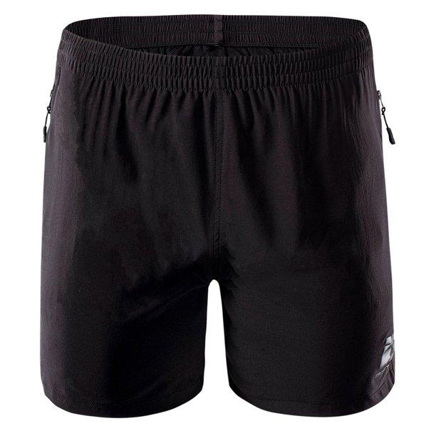 IQ - Pantalones Cortos Olpu Diseño Logotipo para Hombre (Negro)