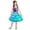 July 4th dress for girls-Red, variant on Girls Sleeveless LED Light Up Dress Flower Decoration Dance Party Princess Gown with Headband Set