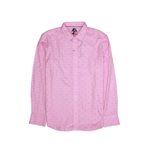 Robert Graham 'Cornhill' Men's Abstract Button Down Shirt (Large, Light Pink)