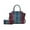 RB Blue, variant on Viridiana Women's Tote Handbag Croc-Embossed Vegan Leather Large Double Handles with Wallet by Mia K - Fuchsia