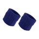 thumbnail image 1 of Par de Muñequeras Unique Bargains de Algodón Absorbente de Sudor Azul Oscuro 8x8cm, 1 of 7