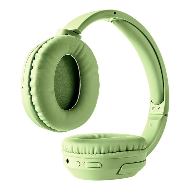 Audífonos Diadema Manos Libres Mitzu Recargables Verde MH-8093GR