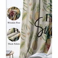 thumbnail image 6 of Pink Yellow Floral Blackout Curtains for Bedroom - 84 Inch Long Light Blocking 2 Panels Set, Green Summer Botanical Rustic Thermal Insulated Living Room Drapes Grommet Window Curtains 52"x84", 6 of 8