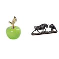 thumbnail image 1 of Estatua de manzanas,Estatua de manzana,escultura de fruta artificial,artesanía,Estatua de escritorio,Figura decorativa de pelea de toros y osos,Colecciones de esculturas de toros,artesanía de, 1 of 8