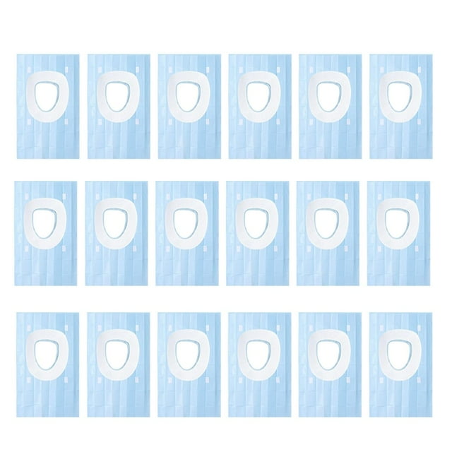 Paquete de 50 Fundas Desechables para Asiento de Inodoro, Tamaño XL, 40 X 60 cm, para Viajes Al Aire Libre y Hoteles.
