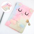 thumbnail image 2 of Miangastore Diary for Girls Plush Secret Diary Diary with Lock Adorable Writing Notebook for Girl, 2 of 9