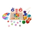 thumbnail image 1 of Juguete Matemático Infantil de Madera con Juegos de Aprendizaje Primario para Niños y Material Didáctico Motriz Adecuado para Actividades Lógicas, 1 of 9