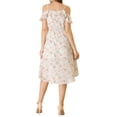 thumbnail image 4 of MODA NOVA Junior's Spaghatti Straps Ruffled Asymmetrical Midi Dress, 4 of 8