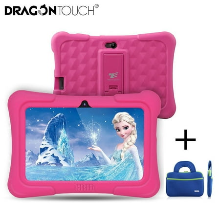 Tablets Dragon Touch Dragon Touch Newest Y88X Plus 7 inch Kids Tablets PC Quad Core 8G ROM Android 6.0 With Children Apps Learning tablets for Toddlers Gifts+Tablet Bag ()