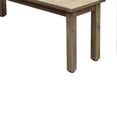 thumbnail image 6 of Felix 3 Piece Modern Dining Set, Natural Brown Acacia Wood Frame, 6 Seater- Saltoro Sherpi, 6 of 6