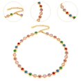 thumbnail image 6 of Segolike Women Necklace Rhinestone Necklace, Gift Statement Trendy Stone Necklace, Neck Chain Link Chain Necklace for Birthday, Party Gold, 6 of 8