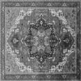 thumbnail image 1 of Ahgly Company Indoor Square Oriental Gray Industrial Area Rugs, 5' Square, 1 of 4