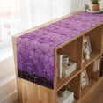 thumbnail image 6 of Table Runners 90 Inches Long Dress Scarves, Purple Geometric Farmhouse Coffee/Dining/Kitchen Table Runner for Living Room, Ombre Modern Abstract Art 13x90 Inch, 6 of 9