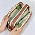 thumbnail image 6 of Lzobxe Pencil Pouch with Zipper, Multiple Compartment and Pockets Pencil Case with Handle, Extra Large Pens Organizer for College, Office, Dorm, 6 of 9