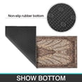 thumbnail image 7 of Boho Brown Pattern Rugs and Mats Non Skid Washable Absorbent Microfiber Soft Kitchen Mat for Floor Set Of 2 Decor Stain Resistant 17"x47"+17"x30", 7 of 7