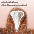 thumbnail image 6 of Catalonia Plaid Oversized Wearable Blanket Hoodie Sweatshirt, Sherpa Lounging Pullover for Adults, 6 of 7