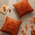 thumbnail image 5 of Gnwei Maple Leaf Fall Pillow Covers 18"x18" Embroidered Faux Throw Pillow Covers Soft Fluffy Decorative Cushion Cases for Couch Thanksgiving Autumn Farmhouse Home Décor, 5 of 6