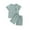 Vert, variante sur Coerni Ensemble Estival 2 Pcs pour Garçons T-Shirt Uni Ensembles Décontractés Haut à Manches Courtes et Shorts Jogger Tenues Athlétiques Tenue de Vacances pour Tout-Petit