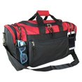 thumbnail image 2 of DALIX 20" Sports Duffle Bag w Water Bottle Mesh and Valuables Pockets in Red, 2 of 3