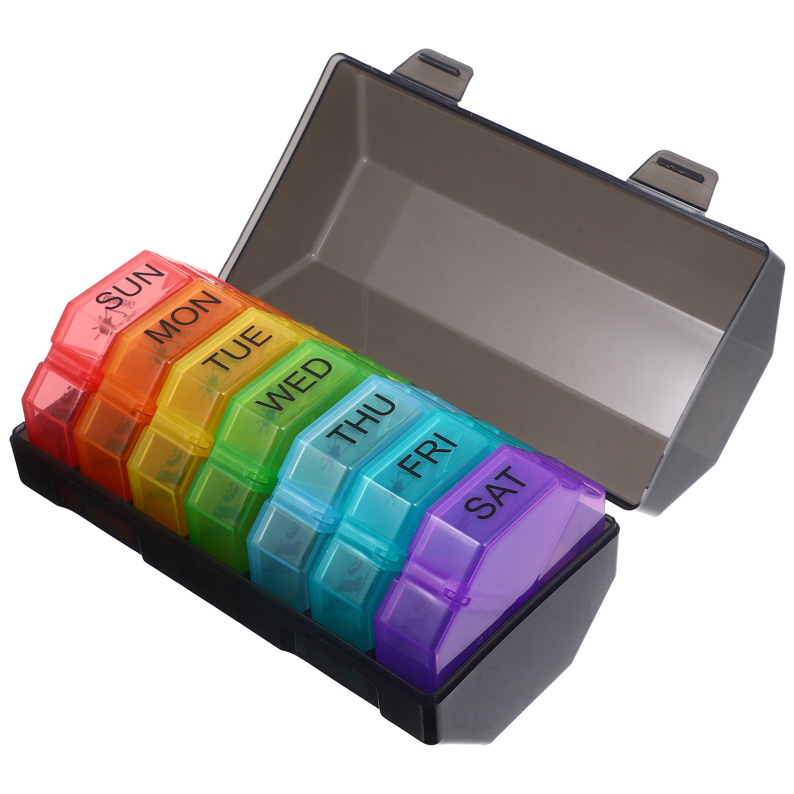 1 Set Weekly Pill Holder Travel Pill Organizer Pill Case Compartment Pill Organizer