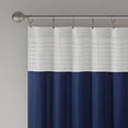 thumbnail image 4 of Madison Park Amherst Polyoni Pin Tuck Window Panel, 50" x 84", Navy, 4 of 4
