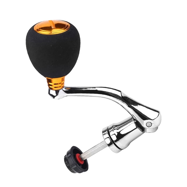 Reel Power Handle Metal Rocker Arm Grip Spinning Fishing Reel Replacement with EVA Knob for Series 2000 3000 4000 5000 6000