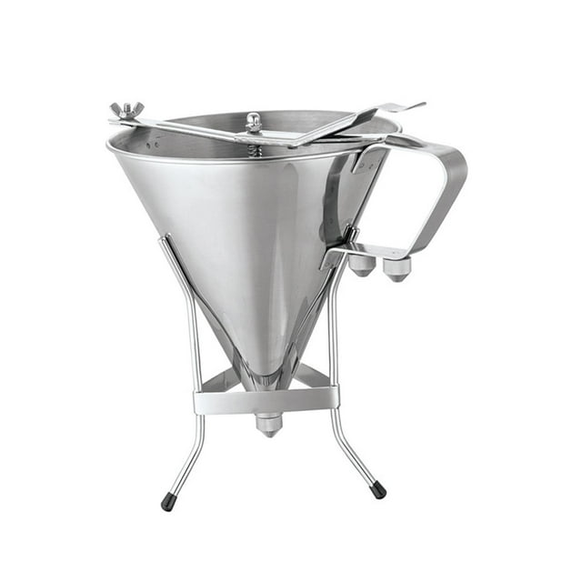 serony Easy To Baking Funnel With Stand Tool Stainless Steel Creating Delicious Pancakes Strong And Durable To . Easy