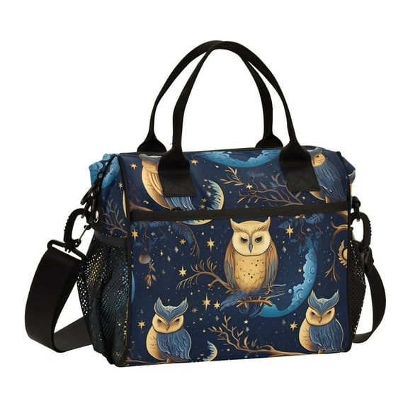 Branches and Owls Cooler Bag Lunch Bag Soft Cooler Cooling Tote Insulated Lunch Box for Adult Men Women