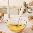 thumbnail image 6 of Handheld Milk Frother USB Rechargeable, with 2 Heads Coffee Whisk Foam Mixer, 3 Speeds Electric Mini Blender for Latte, Cappuccino, Hot Chocolate, Egg, 6 of 8