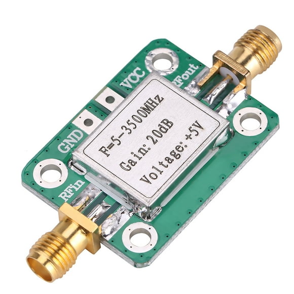 Amplificador RF, LNA 5-3500MHz Amplificador de radio de ganancia de 20dB Amplificador de bajo ruido Características de vanguardia