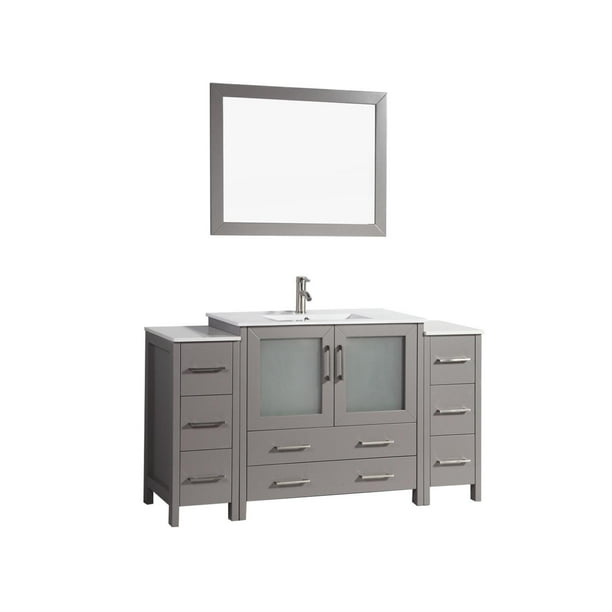 Vanity Art 60 Inch Single Sink Bathroom Set With Ceramic Top Com - 60 Inch Bathroom Vanity Top With Single Sink Vanity Art 60 Inch Single Sink Bathroom Set With Ceramic Top Com - 60 Inch Bathroom Vanity Top With Single Sink