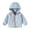 .Light Blue, variant on Agkizg Boys Waterproof Hooded Zip Up Jacket Lightweight Outdoor Casual Fall Coat