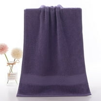 Zhuge 2Pcs Cotton Hand Towels Solid Super Soft Highly Absorbent Towel for Bathroom, 13" x 29" Bath Towels Soft and Absorbent Hotel Towels,Dark Purple