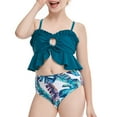thumbnail image 2 of Gerichy Toddler Girl Swimsuit,Girls Bathing Suit Summer Toddler Girls Floral Printed Ruffles Two Piece Swimwear Swimsuit Bikini, 2 of 6