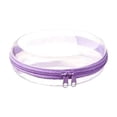 thumbnail image 2 of Round Hard Shell Travel Storage Case Waterproof Zipper Organizer Portable Cosmetic Bag Toiletry Organizer Storage Case for Cosmetics Toiletries Accessories Travel Home Bathroom Daily Organization, 2 of 6