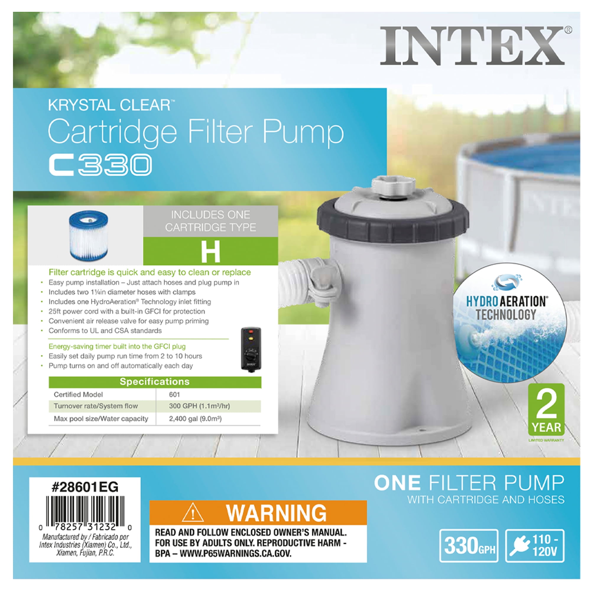 Intex Krystal Clear Cartridge Filter 
