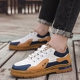 thumbnail image 2 of NOKIO Men's Sneaker Wide Width S𝗅ip On Sport Shoes Breathable Lightweight Athlet𝗂c Shoes 𝖫a𝖼e Up Non-S𝗅ip Casual Shoes Comfortable Cushion Running Shoes for Back to College, Summer and Autumn, 2 of 6